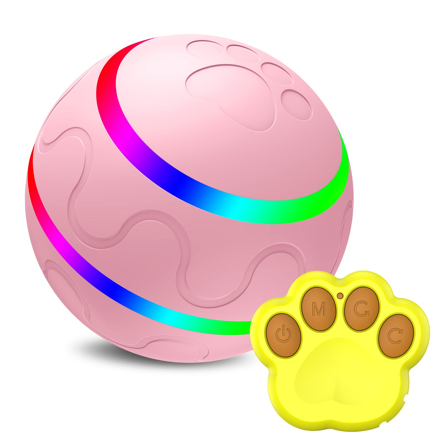 Interactive Self-Rolling Dog Ball - Smart Automatic Pet Toy with USB Charging