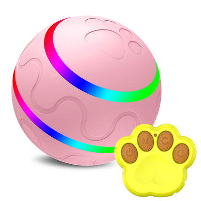Interactive Self-Rolling Dog Ball - Smart Automatic Pet Toy with USB Charging