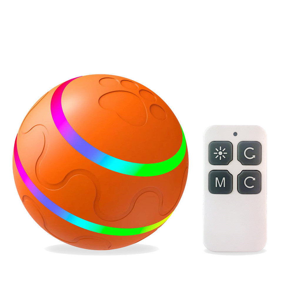 Interactive Self-Rolling Dog Ball - Smart Automatic Pet Toy with USB Charging