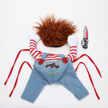 Adjustable Scary Pet Costume for Parties