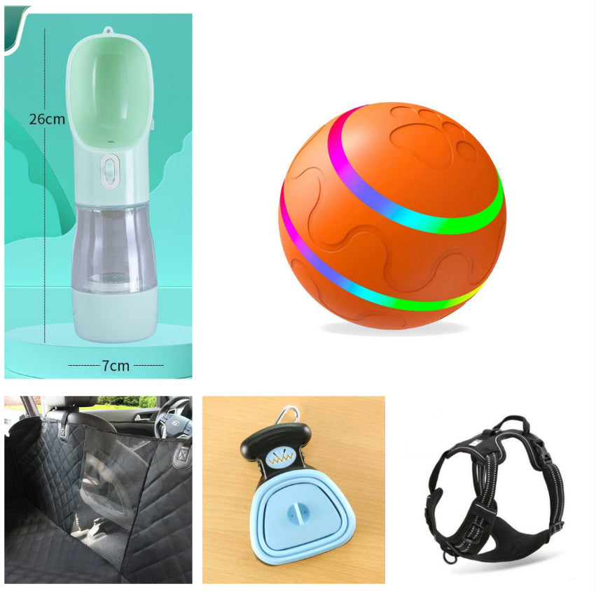 Interactive Self-Rolling Dog Ball - Smart Automatic Pet Toy with USB Charging