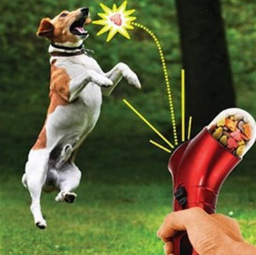 Beldoca™ Interactive Pet Treat Launcher – Portable Dog & Cat Snack Catapult for Training and Play