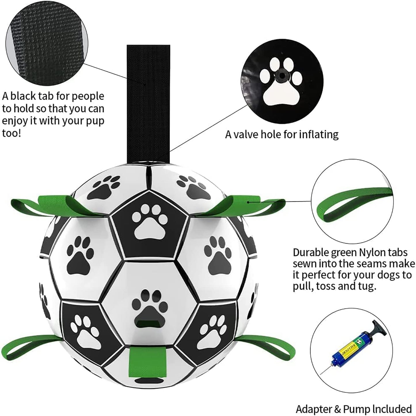 Beldoca™ Pro-Active Dog Football – Durable Soccer Ball