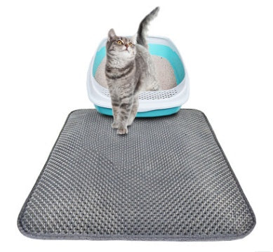 Double-Layer Honeycomb Cat Litter Trapping Mat – Waterproof & Urine Proof Pet Litter Box Mat