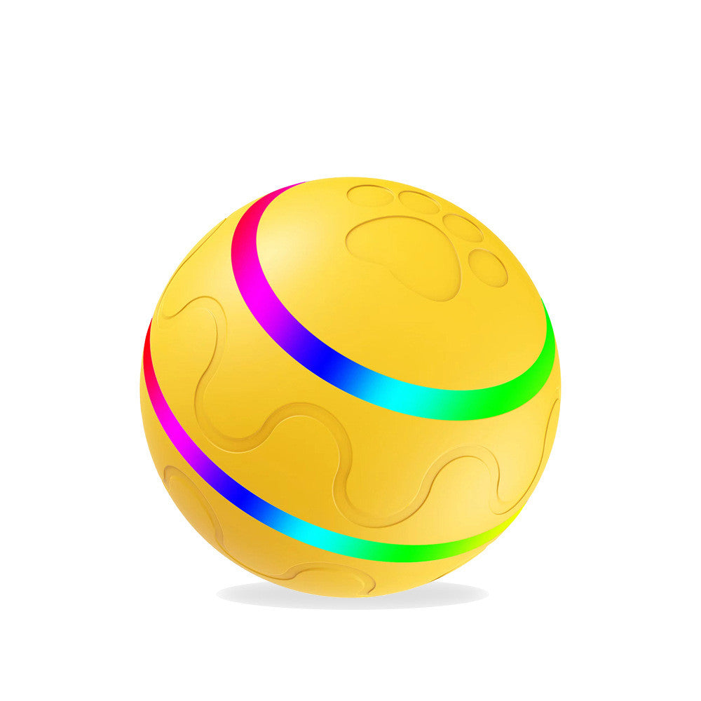 Interactive Self-Rolling Dog Ball - Smart Automatic Pet Toy with USB Charging