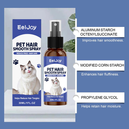DOG Hair Detangler & Smoothing Spray – Leave-In Anti-Frizz Conditioner for Dogs