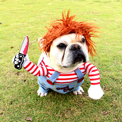 Adjustable Scary Pet Costume for Parties