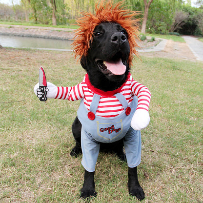 Adjustable Scary Pet Costume for Parties