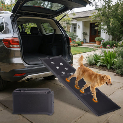 Beldoca™ Dog Ramp For Car 71x16 Foldable Dog Ramps For Large Dogs With Non-Slip Surface, Portable Pet Stair Ramp For Truck & SUV