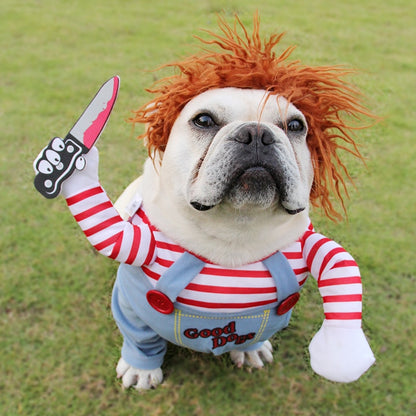 Adjustable Scary Pet Costume for Parties