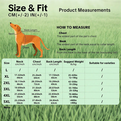 Dog Shirt – Breathable Pet T-Shirt for Medium & Large Dogs XL–5XL