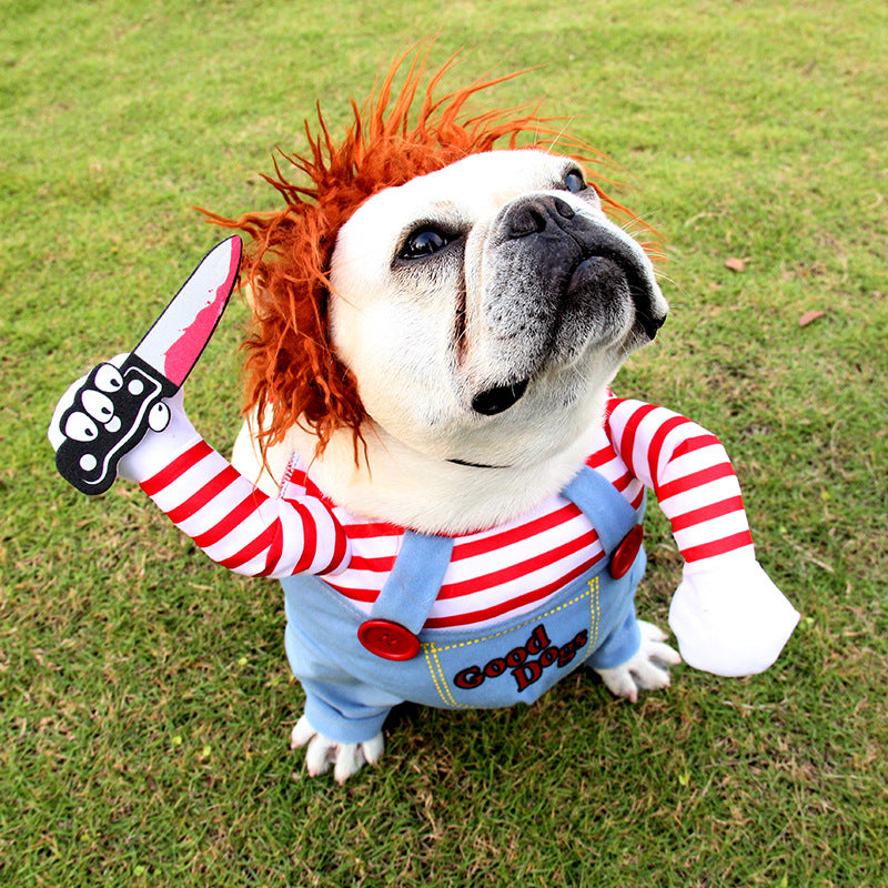 Adjustable Scary Pet Costume for Parties