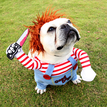 Adjustable Scary Pet Costume for Parties