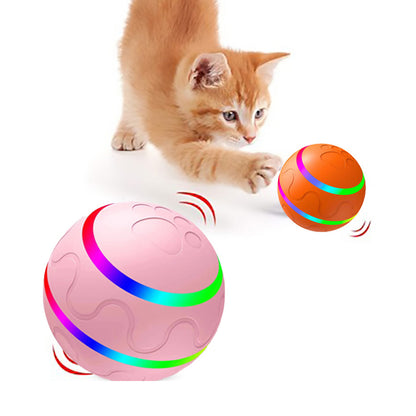 Interactive Self-Rolling Dog Ball - Smart Automatic Pet Toy with USB Charging