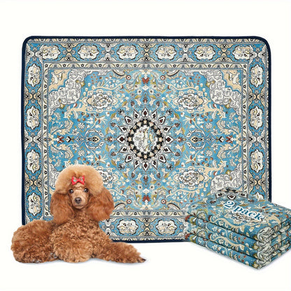 Beldoca™ Boho-Chic Waterproof Small Pet Mat |S-XL| Stain-Resistant & Easy-Care Protective Pad