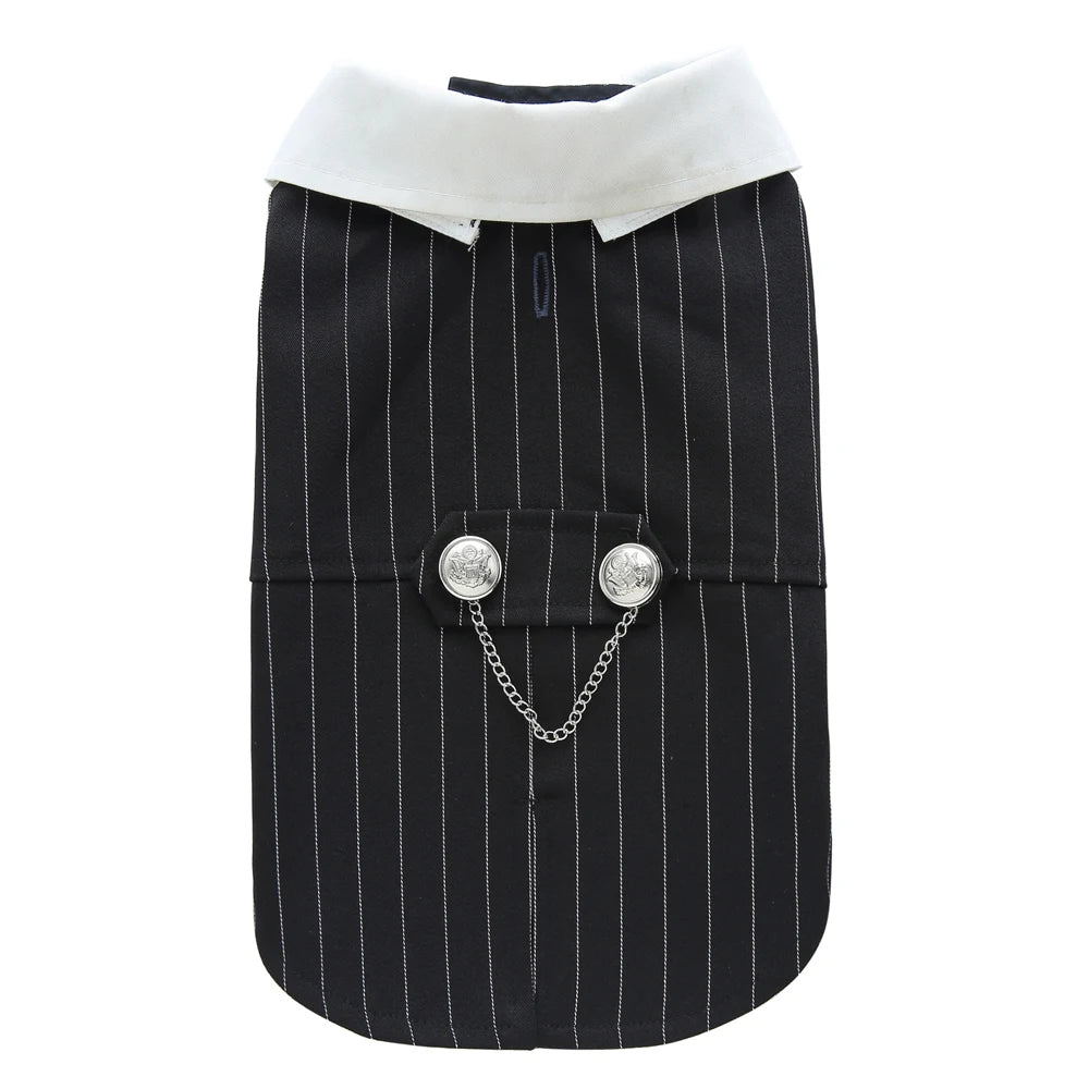 Formal Dog Cat Tuxedo Suit – Elegant Pet Wedding Outfit for Small & Medium Dogs Cats (XS–XL)