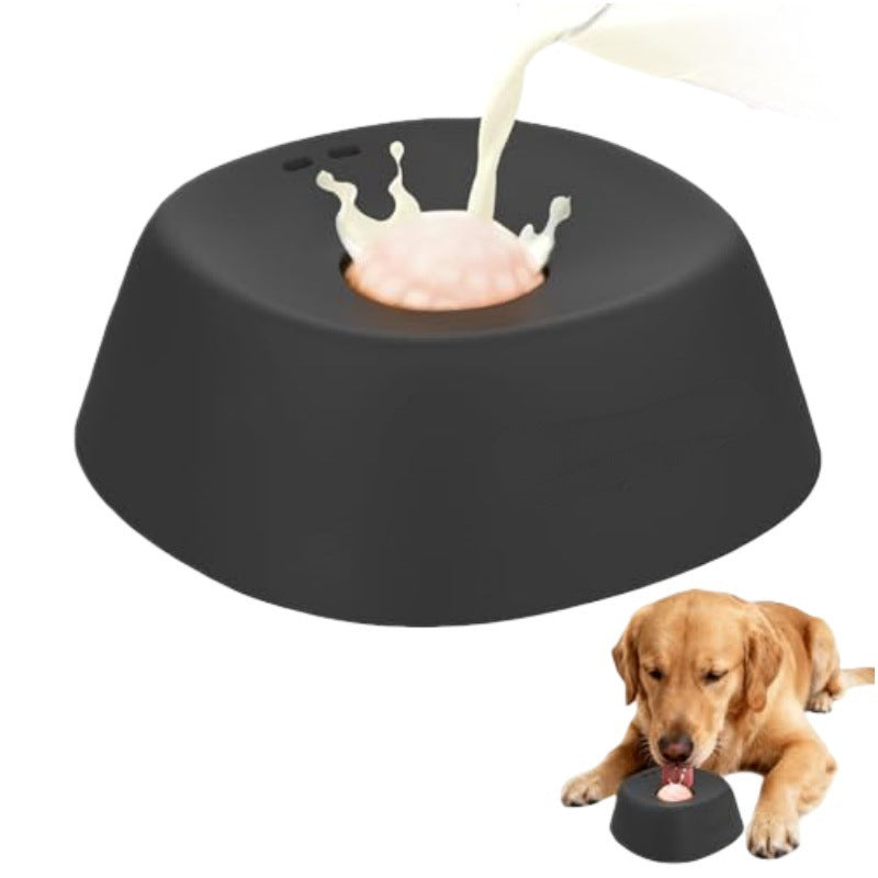 2-in-1 Spherical Slow Feeder & Interactive Lick Bowl – Anti-Choke Design
