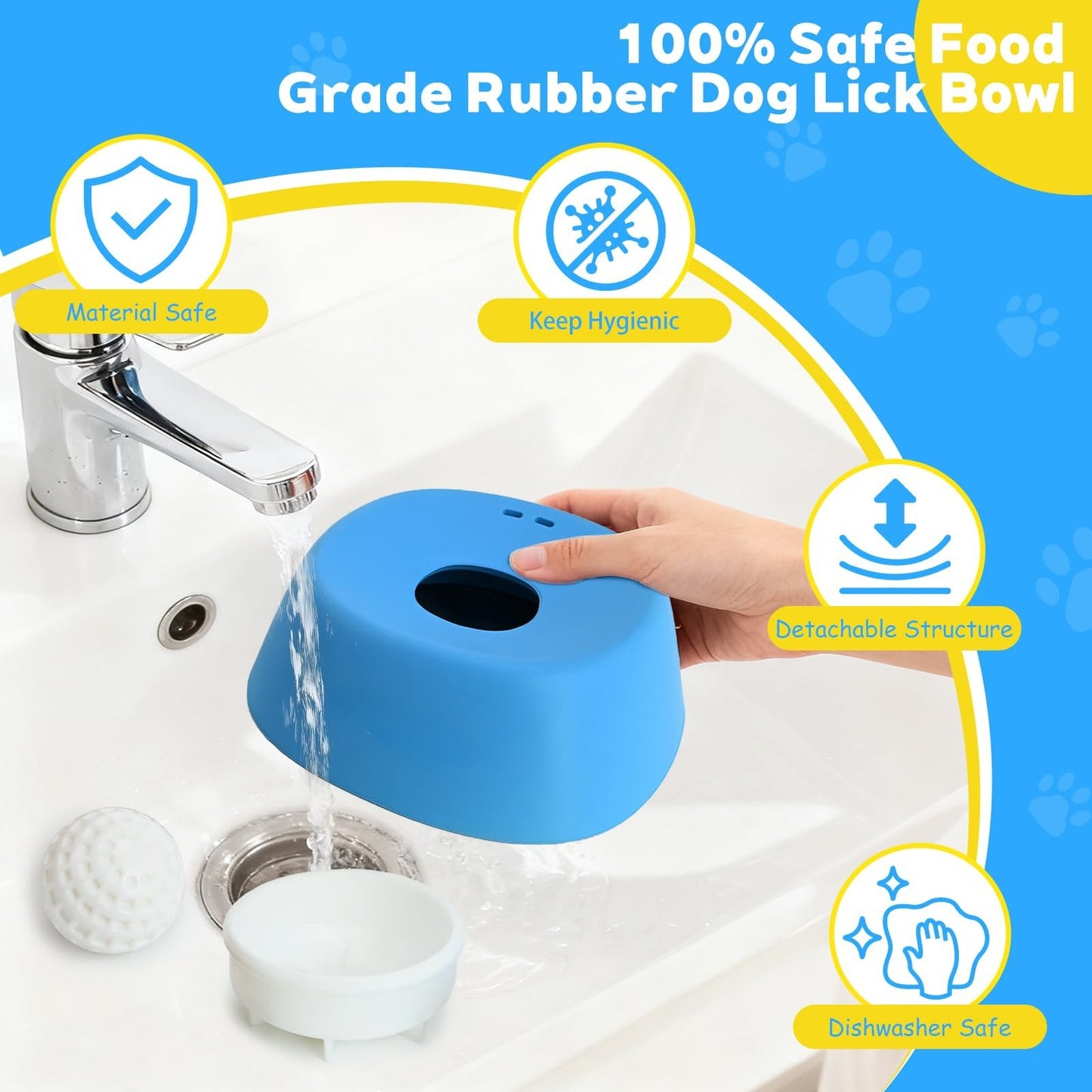 2-in-1 Spherical Slow Feeder & Interactive Lick Bowl – Anti-Choke Design