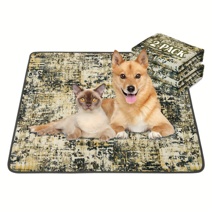 Beldoca™ Boho-Chic Waterproof Small Pet Mat |S-XL| Stain-Resistant & Easy-Care Protective Pad