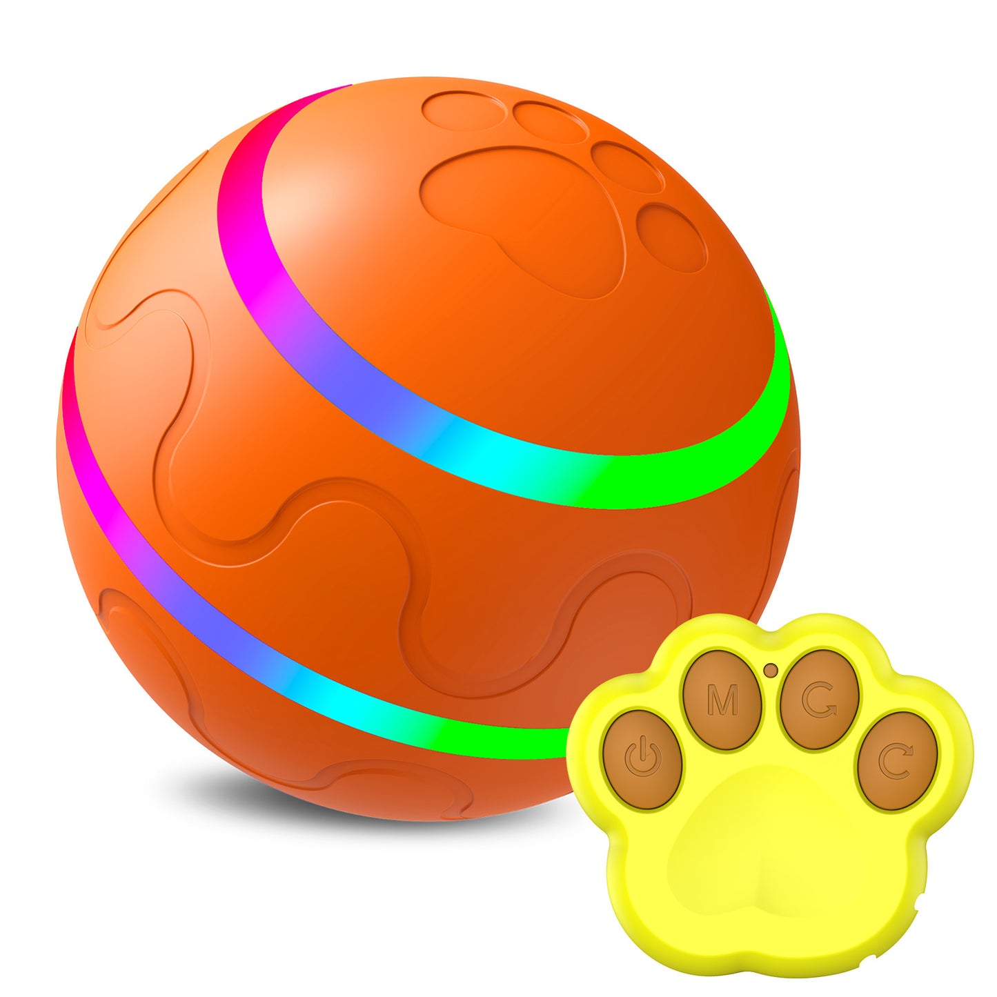 Interactive Self-Rolling Dog Ball - Smart Automatic Pet Toy with USB Charging
