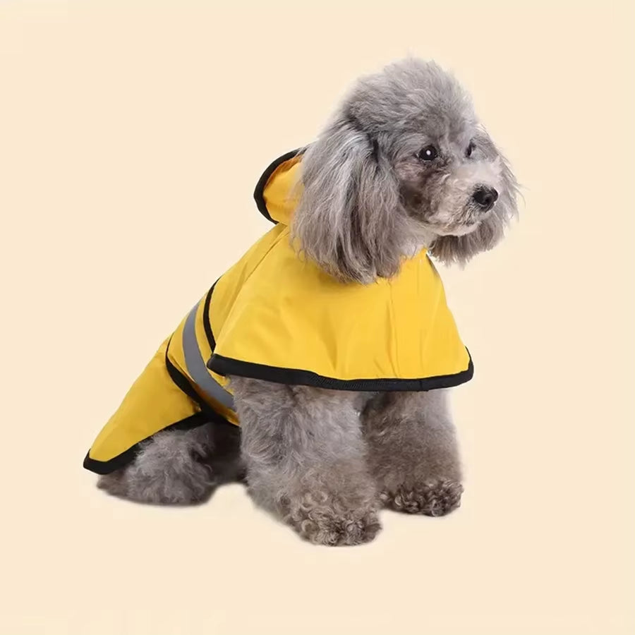 Adjustable Waterproof Dog Raincoat – Reflective Hooded Jacket for Small, Medium & Large Dogs
