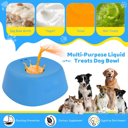 2-in-1 Spherical Slow Feeder & Interactive Lick Bowl – Anti-Choke Design