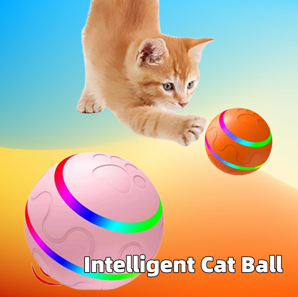 Interactive Self-Rolling Dog Ball - Smart Automatic Pet Toy with USB Charging