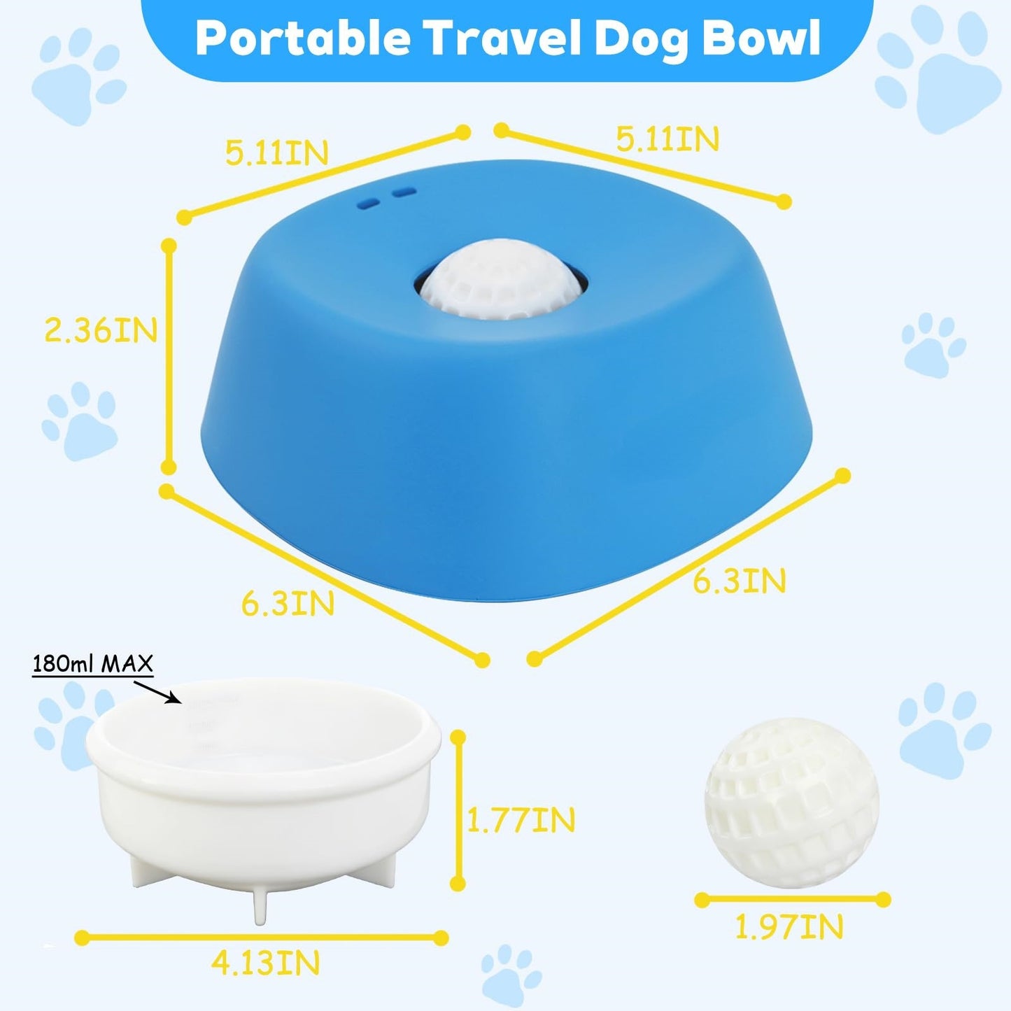 2-in-1 Spherical Slow Feeder & Interactive Lick Bowl – Anti-Choke Design