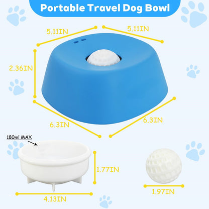 2-in-1 Spherical Slow Feeder & Interactive Lick Bowl – Anti-Choke Design