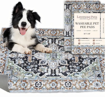 Beldoca™ Boho-Chic Waterproof Small Pet Mat |S-XL| Stain-Resistant & Easy-Care Protective Pad