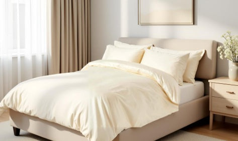 Pet-Proof Bed Sheet – Warm Beige & Scratch-Resistant