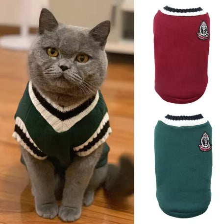 Premium Soft Knit Pet Sweater – Cozy Solid Pullover for Cats & Small Dogs (XS–5XL)